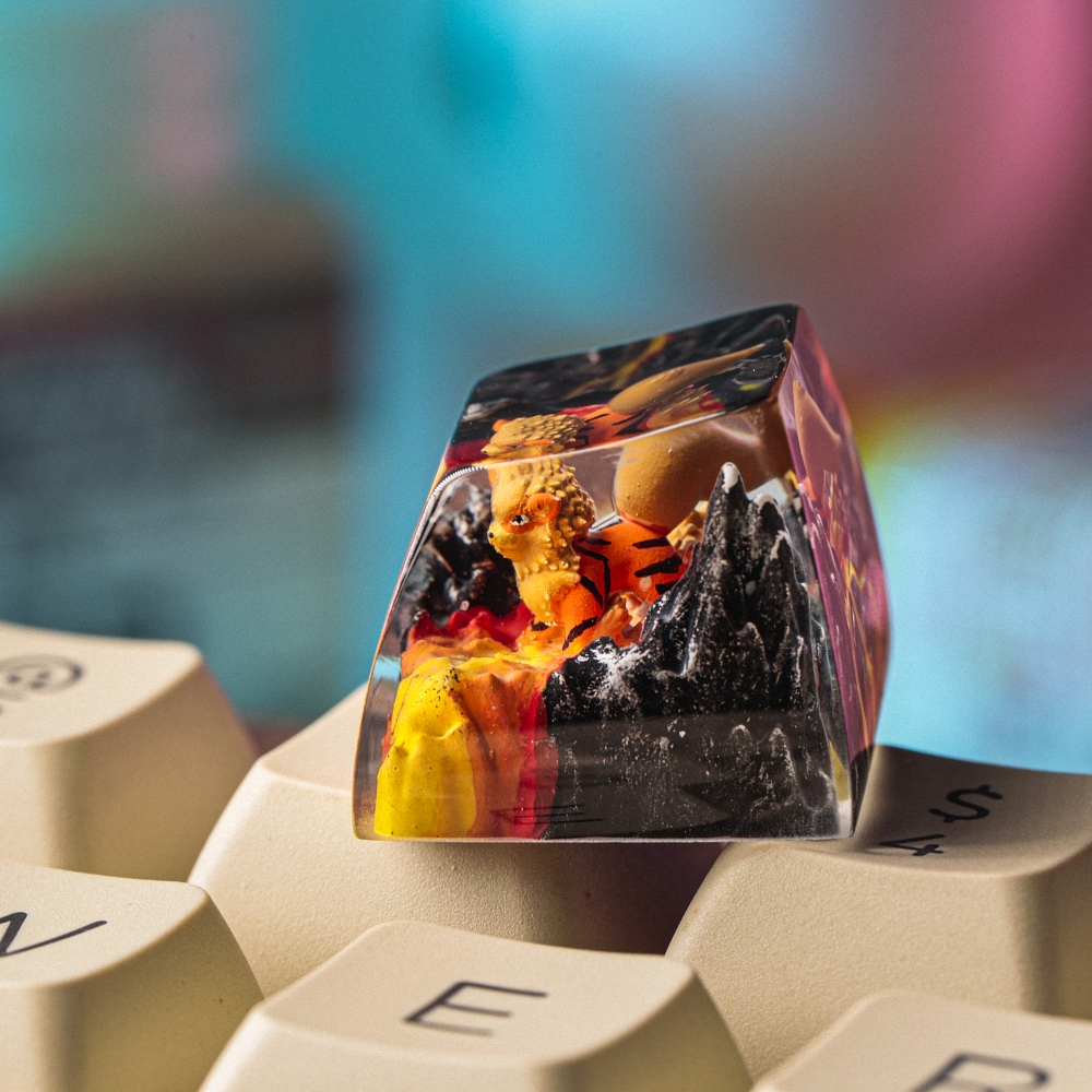 Pokemon - Arcanine Artisan Keycap Breakwooden 8