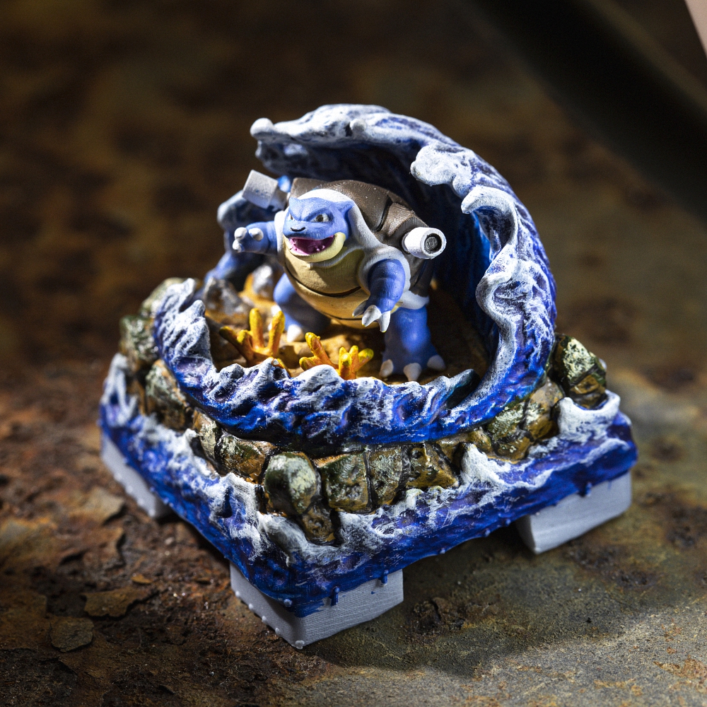 Pokemon - Blastoise Artisan Keycap Breakwooden