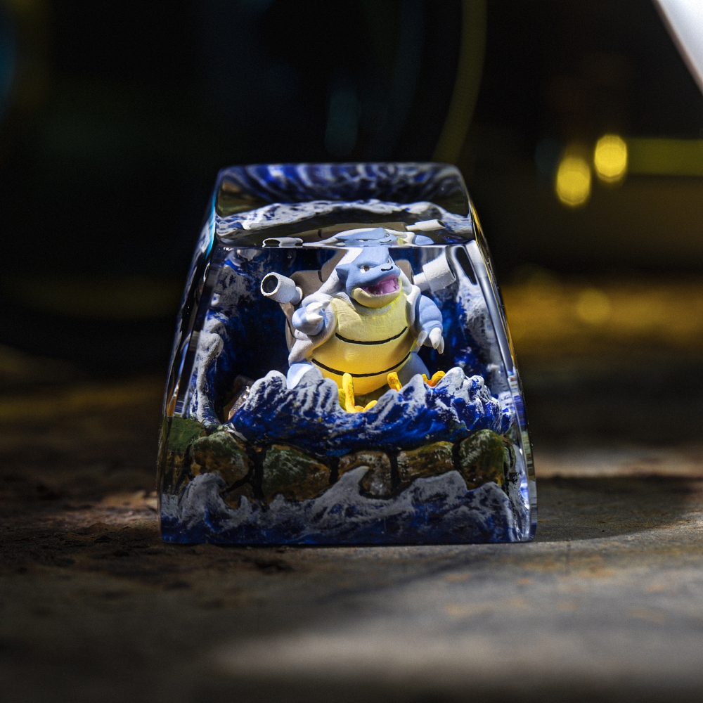 Pokemon - Blastoise Artisan Keycap Breakwooden