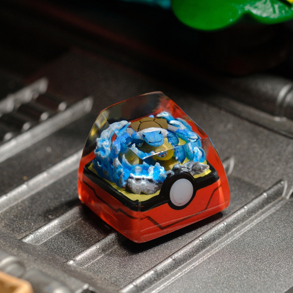 Pokemon - Blastoise Artisan Keycap Breakwooden 2