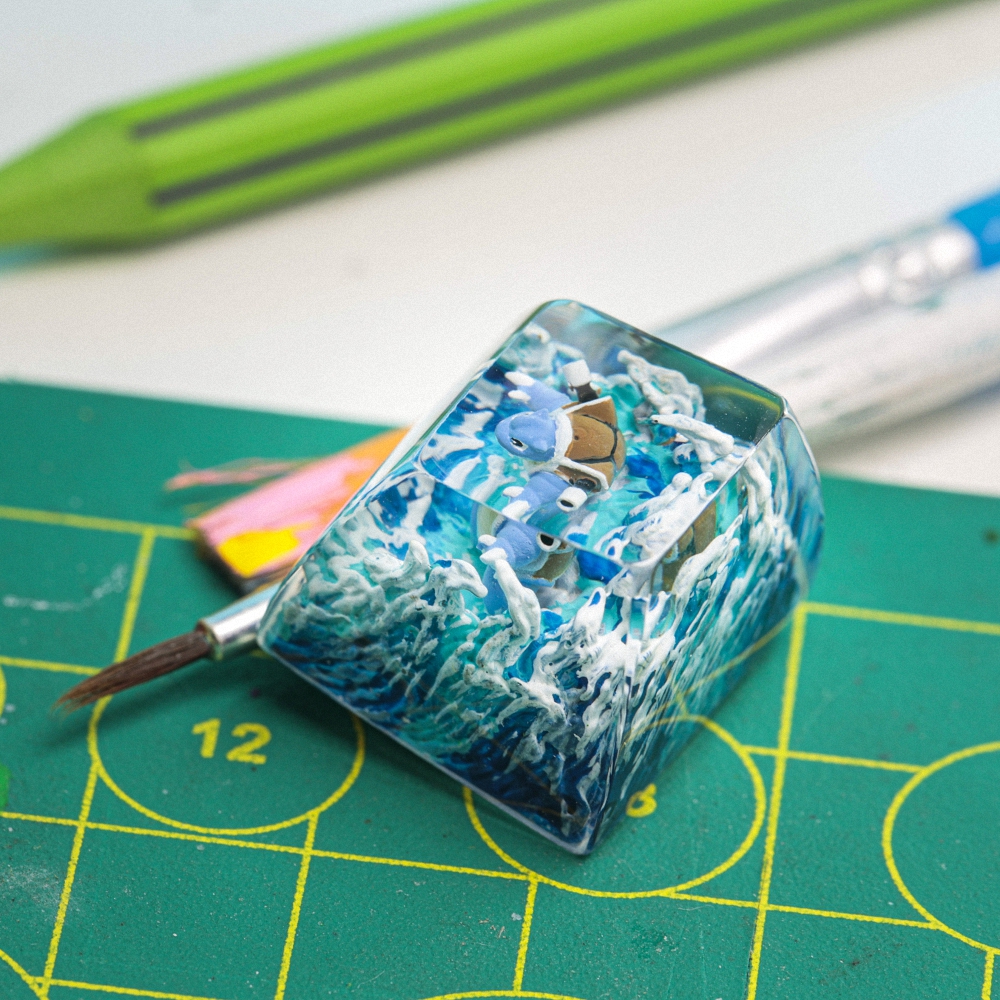 Pokemon - Blastoise Artisan Keycap Breakwooden 4