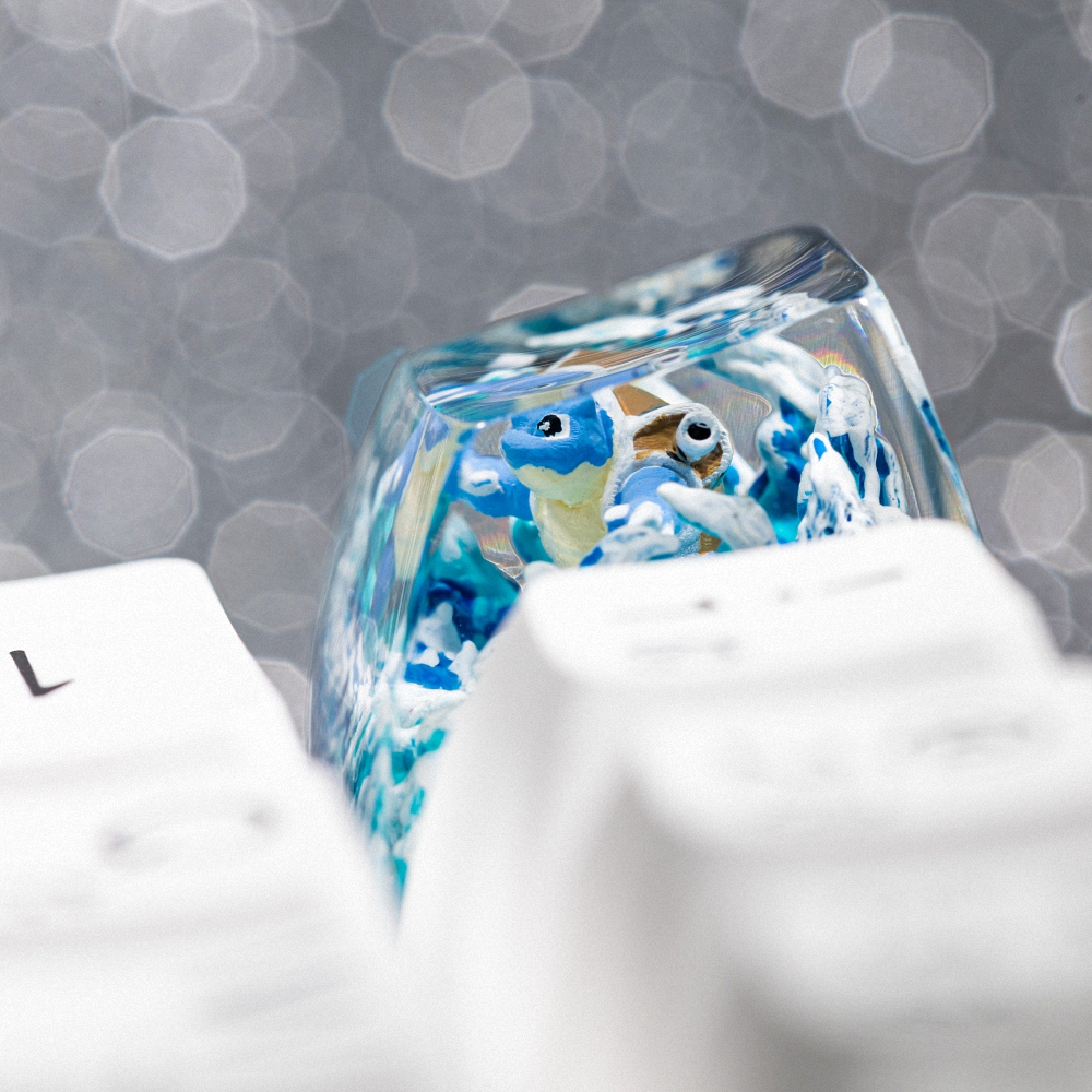 Pokemon - Blastoise Artisan Keycap Breakwooden 6