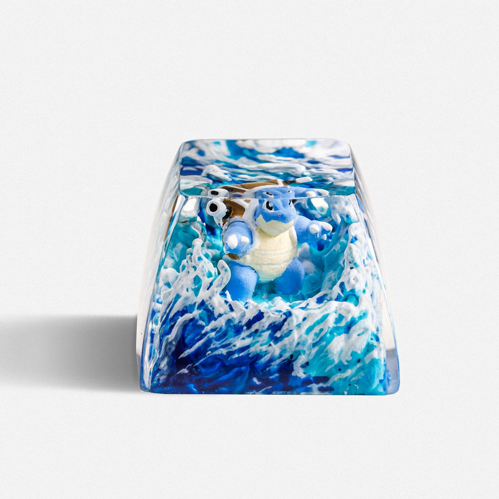 Pokemon - Blastoise Artisan Keycap Breakwooden 6