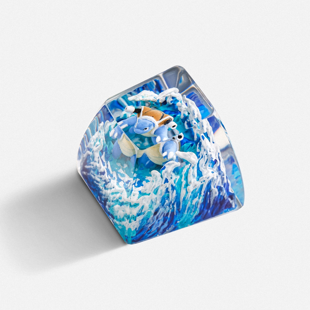Pokemon - Blastoise Artisan Keycap Breakwooden 6