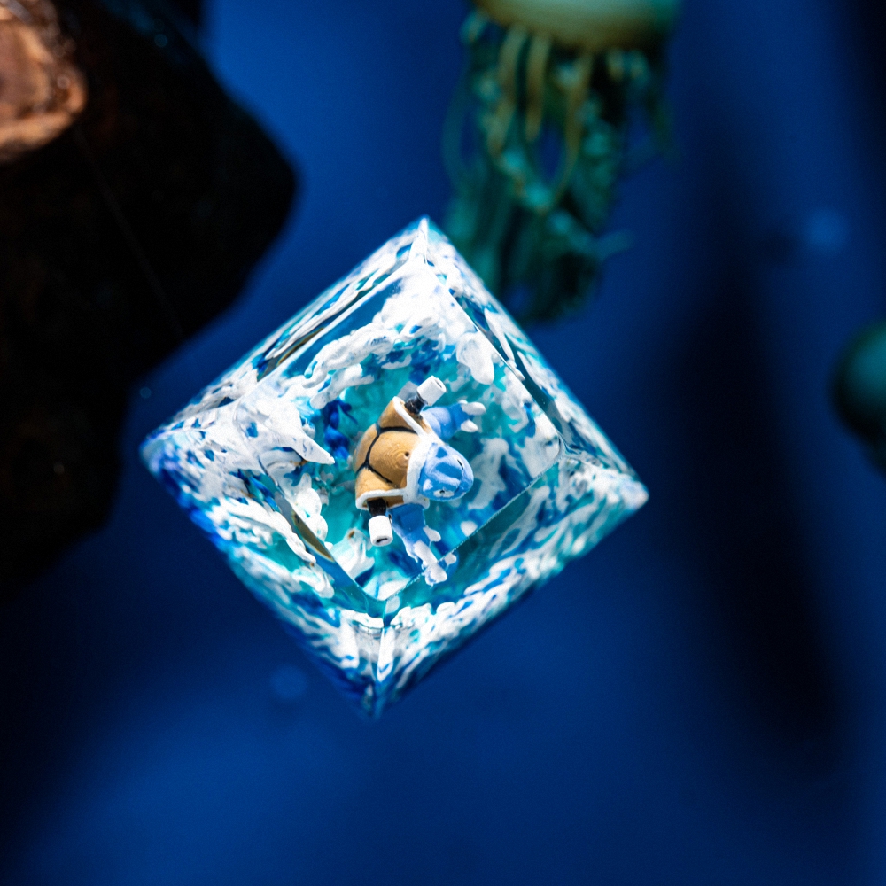 Pokemon - Blastoise Artisan Keycap Breakwooden 7