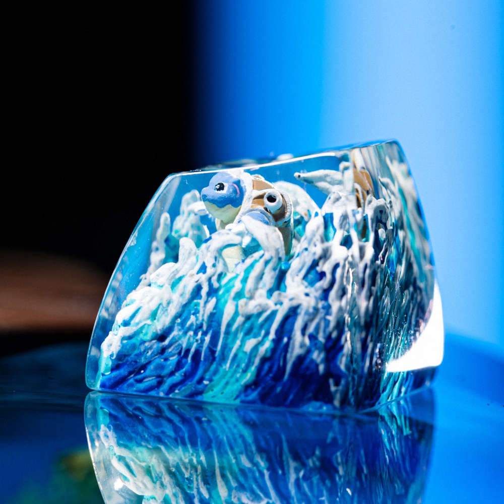 Pokemon - Blastoise Artisan Keycap Breakwooden 7