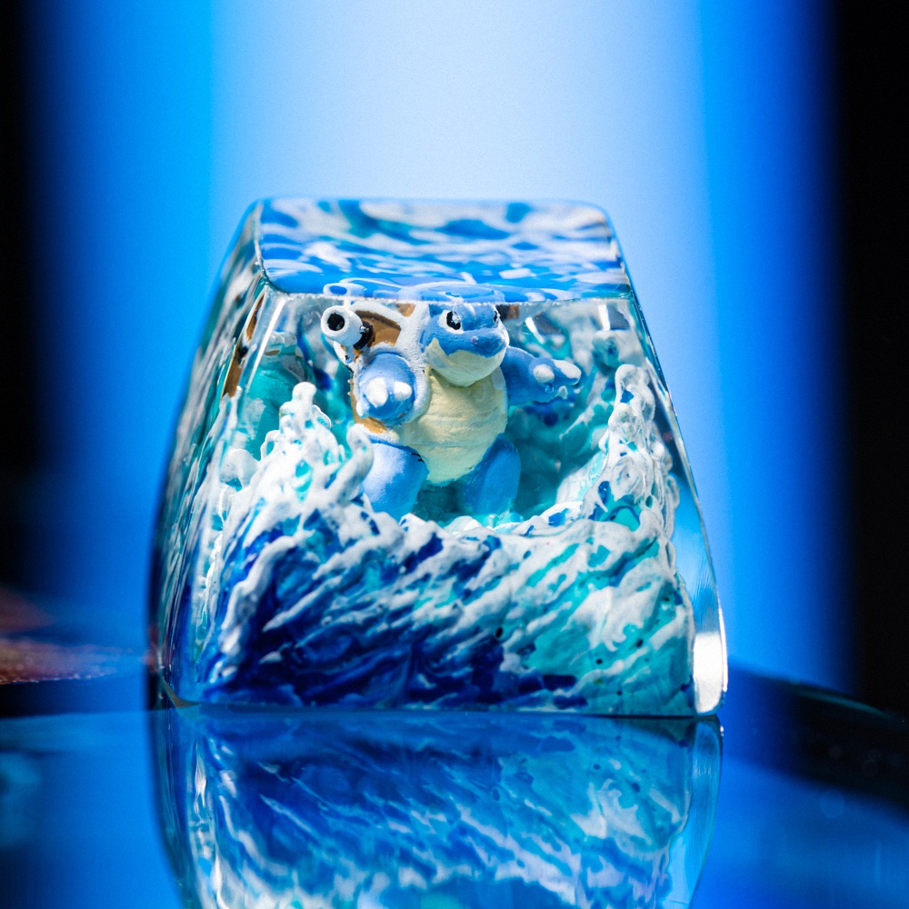 Pokemon - Blastoise Artisan Keycap Breakwooden 7