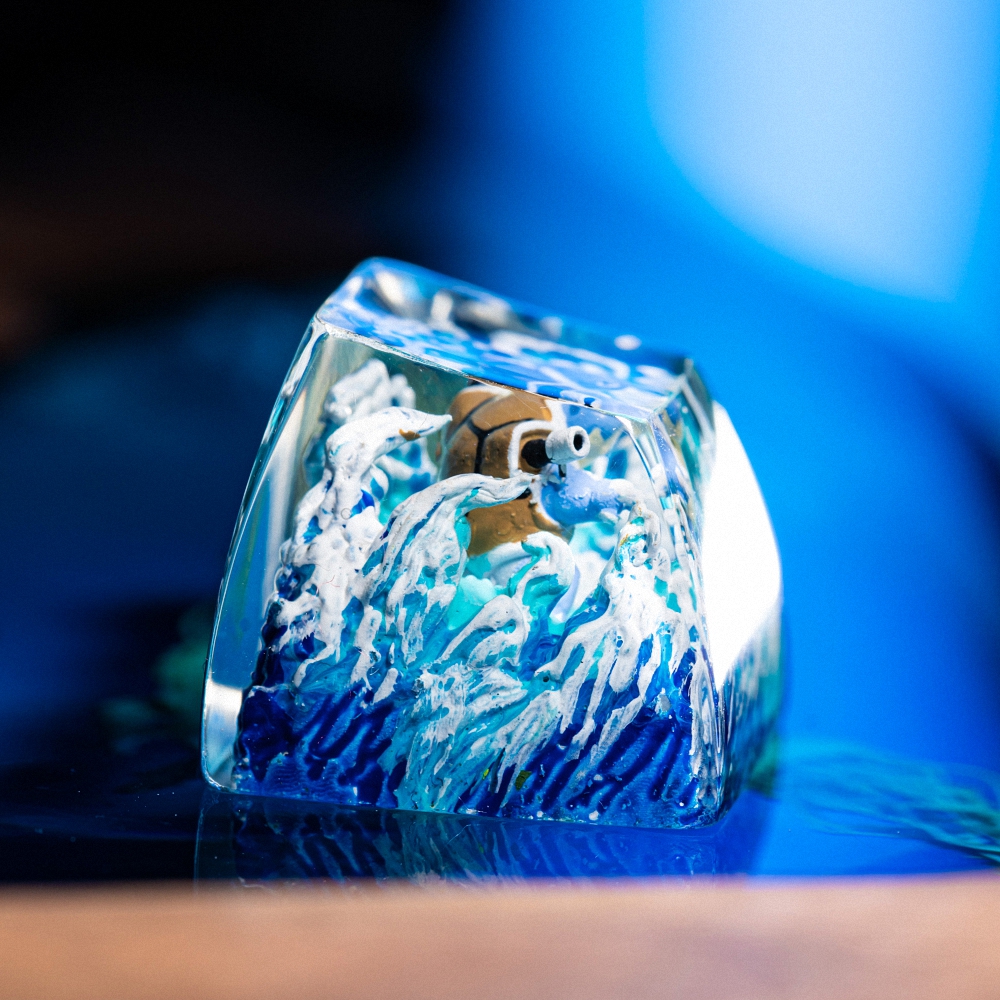 Pokemon - Blastoise Artisan Keycap Breakwooden 7