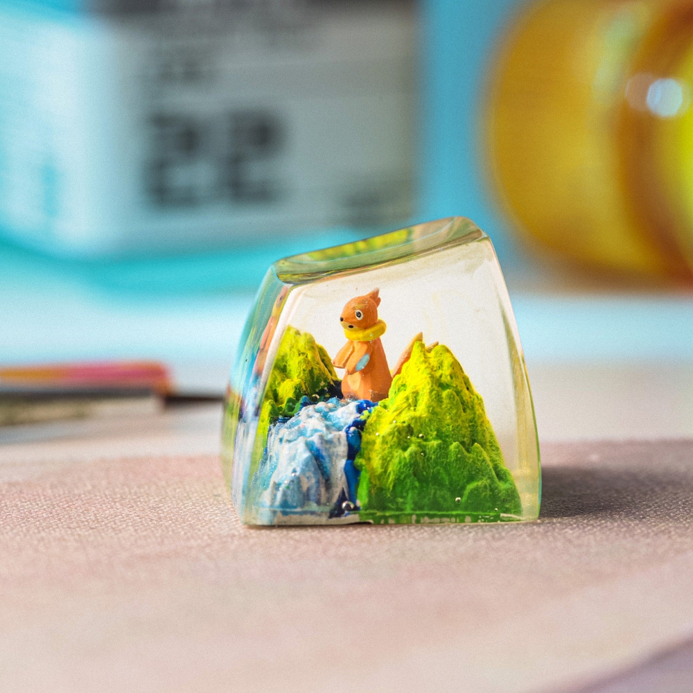 Pokemon - Buizel Artisan Keycap Breakwooden
