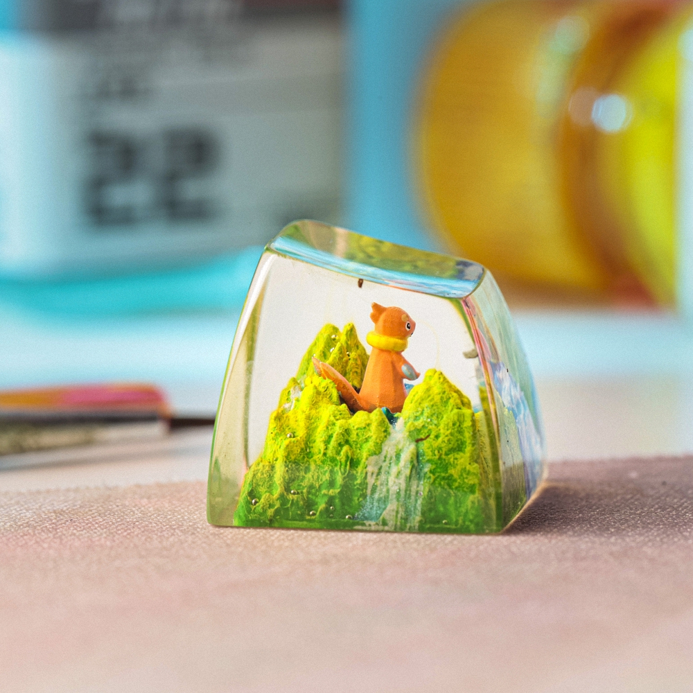 Pokemon - Buizel Artisan Keycap Breakwooden