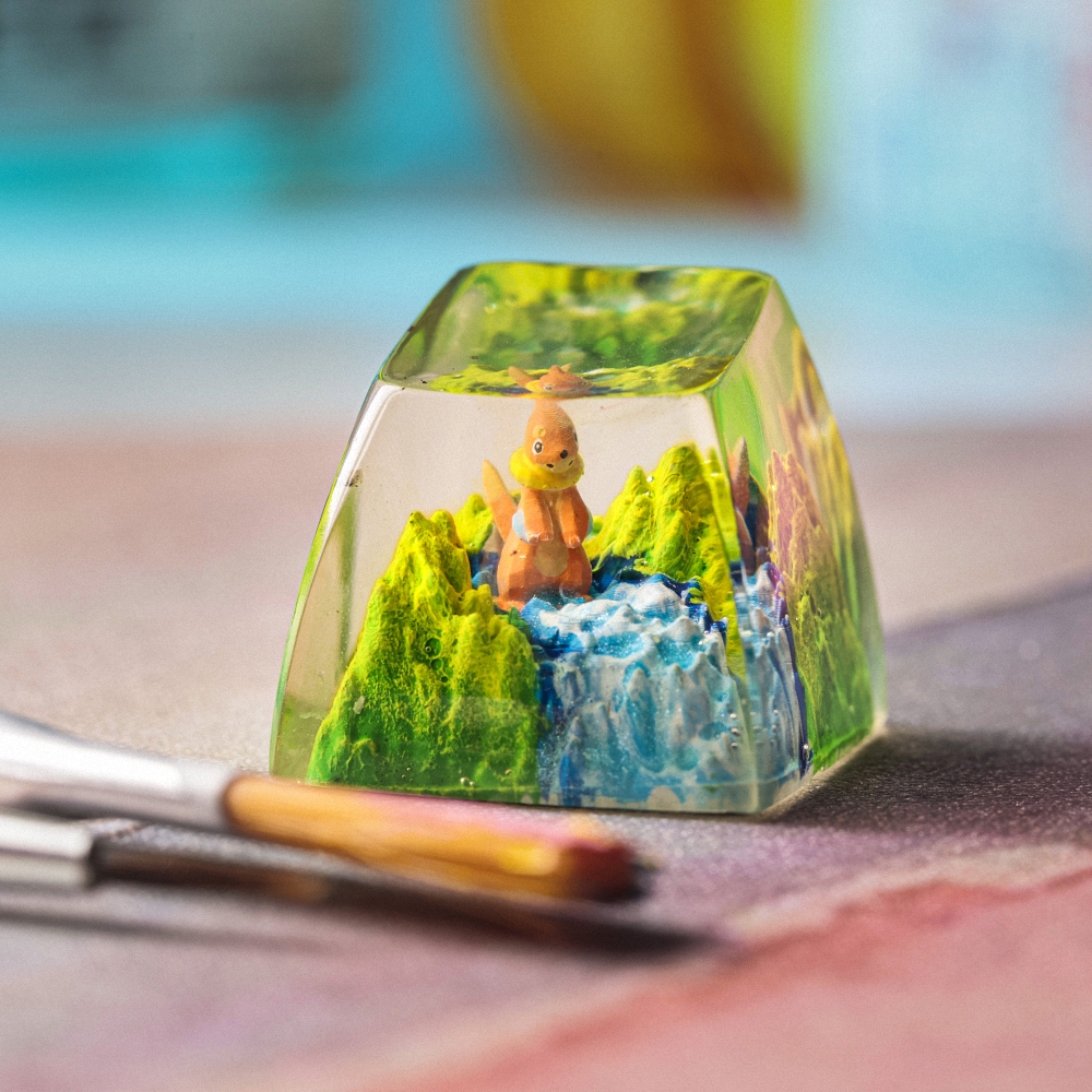 Pokemon - Buizel Artisan Keycap Breakwooden