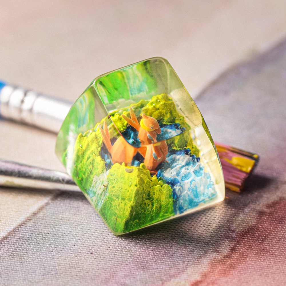 Pokemon - Buizel Artisan Keycap Breakwooden