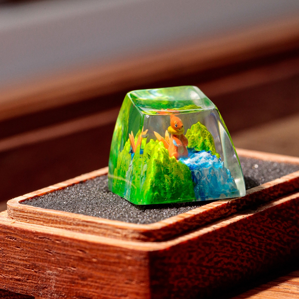 Pokemon - Buizel Artisan Keycap Breakwooden 2