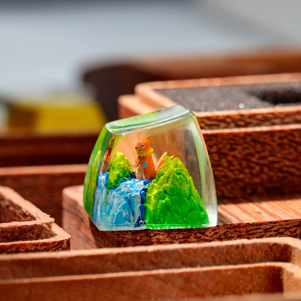 Pokemon - Buizel Artisan Keycap Breakwooden 2