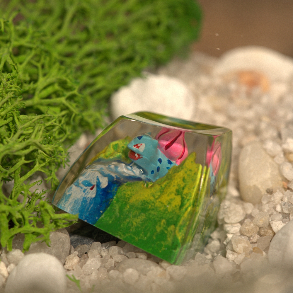 Pokemon - Bulbasaur Artisan Keycap Breakwooden 11