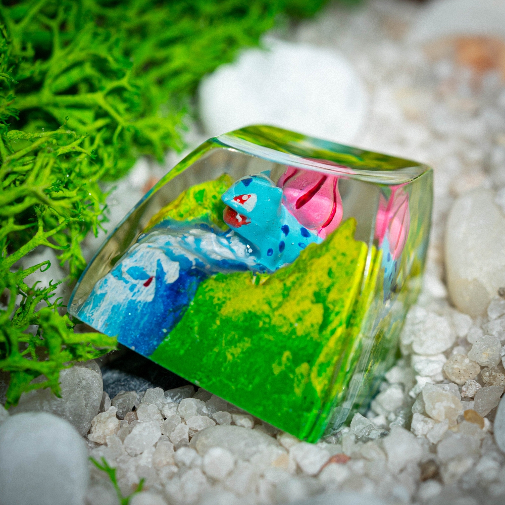 Pokemon - Bulbasaur Artisan Keycap Breakwooden 11