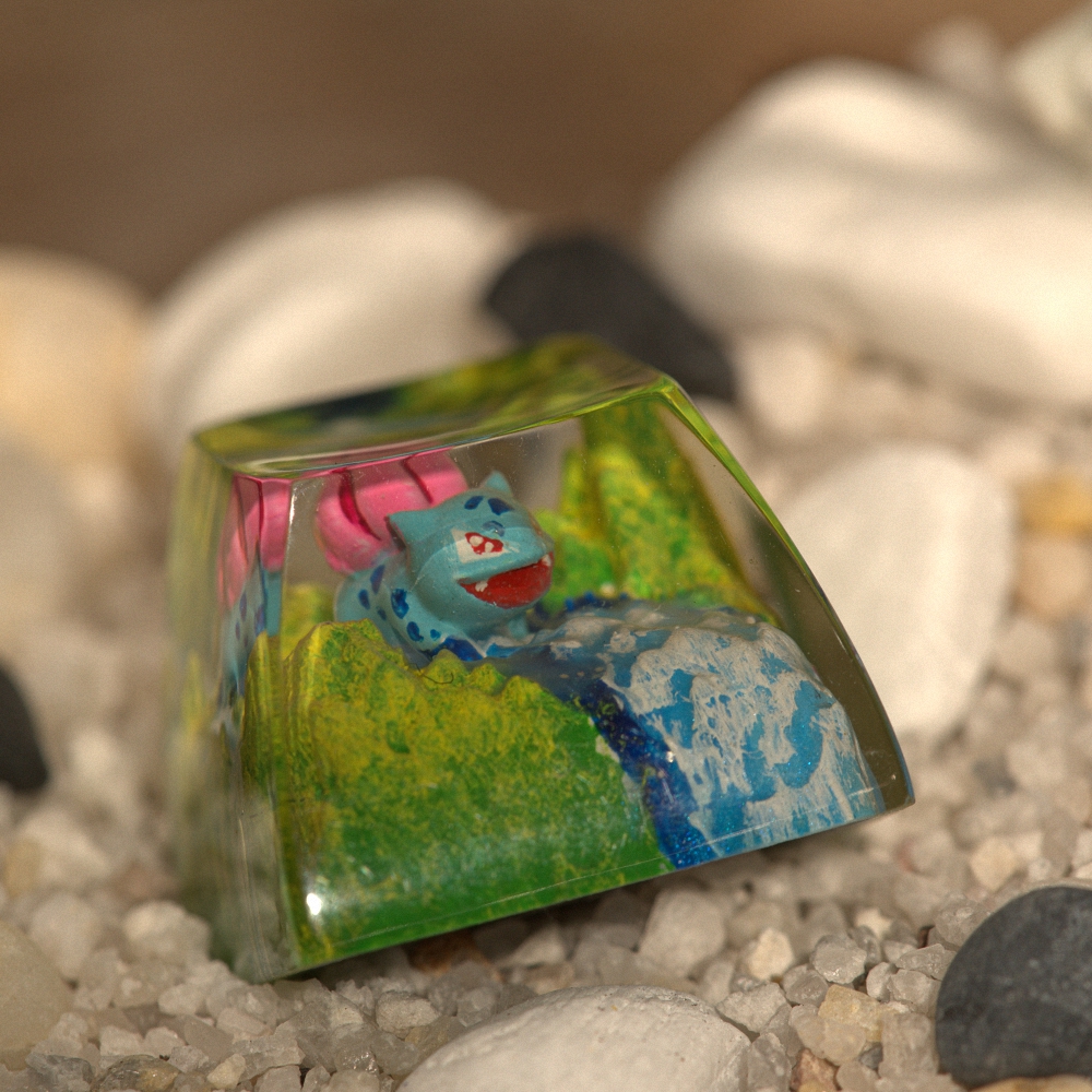 Pokemon - Bulbasaur Artisan Keycap Breakwooden 11