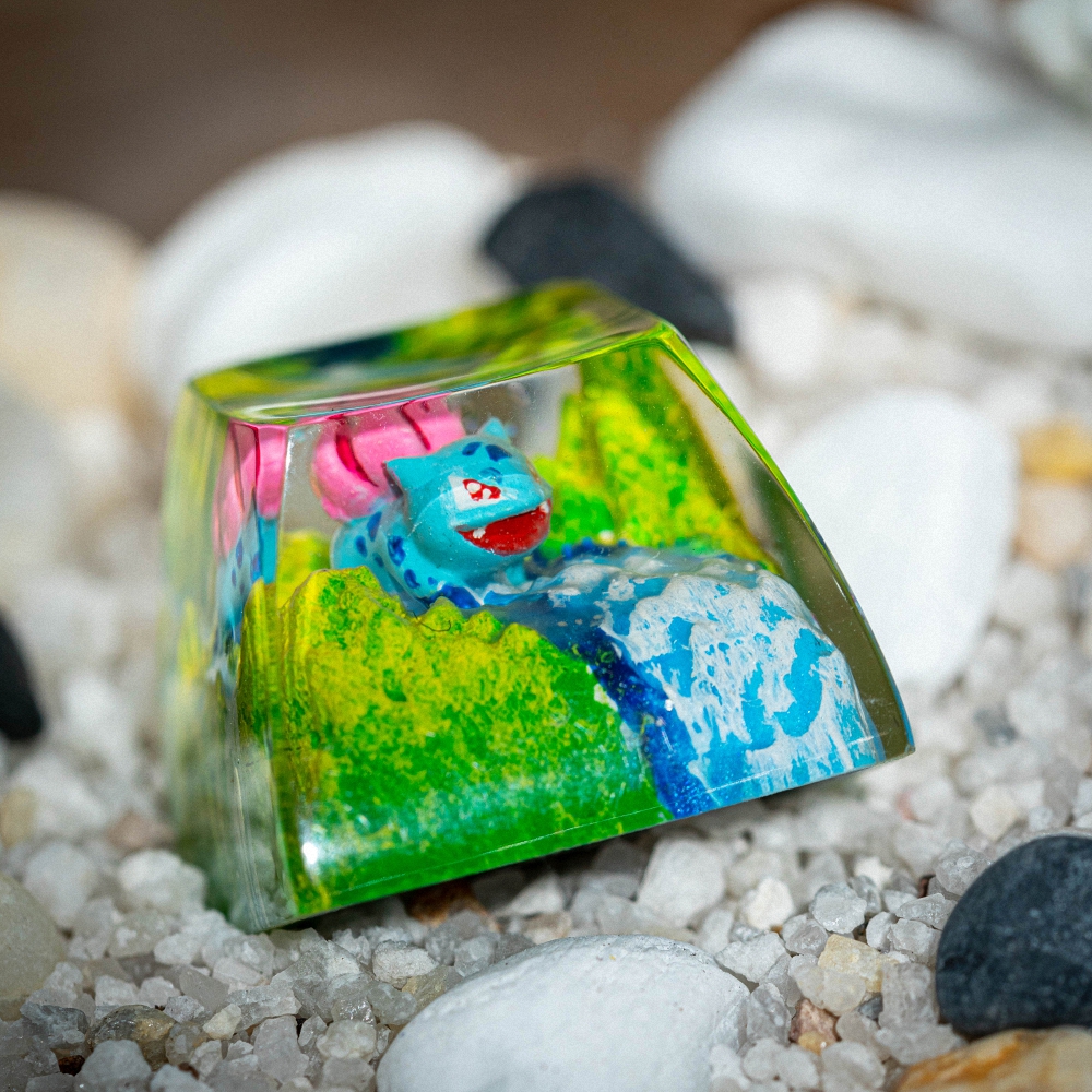 Pokemon - Bulbasaur Artisan Keycap Breakwooden 11