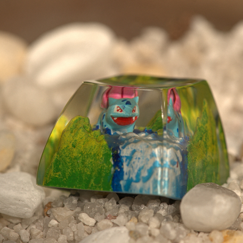 Pokemon - Bulbasaur Artisan Keycap Breakwooden 11