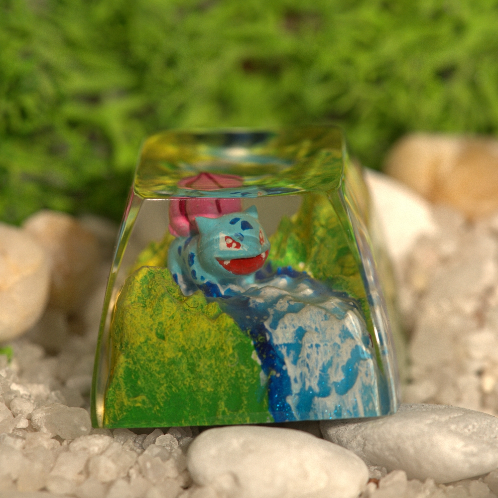 Pokemon - Bulbasaur Artisan Keycap Breakwooden 11