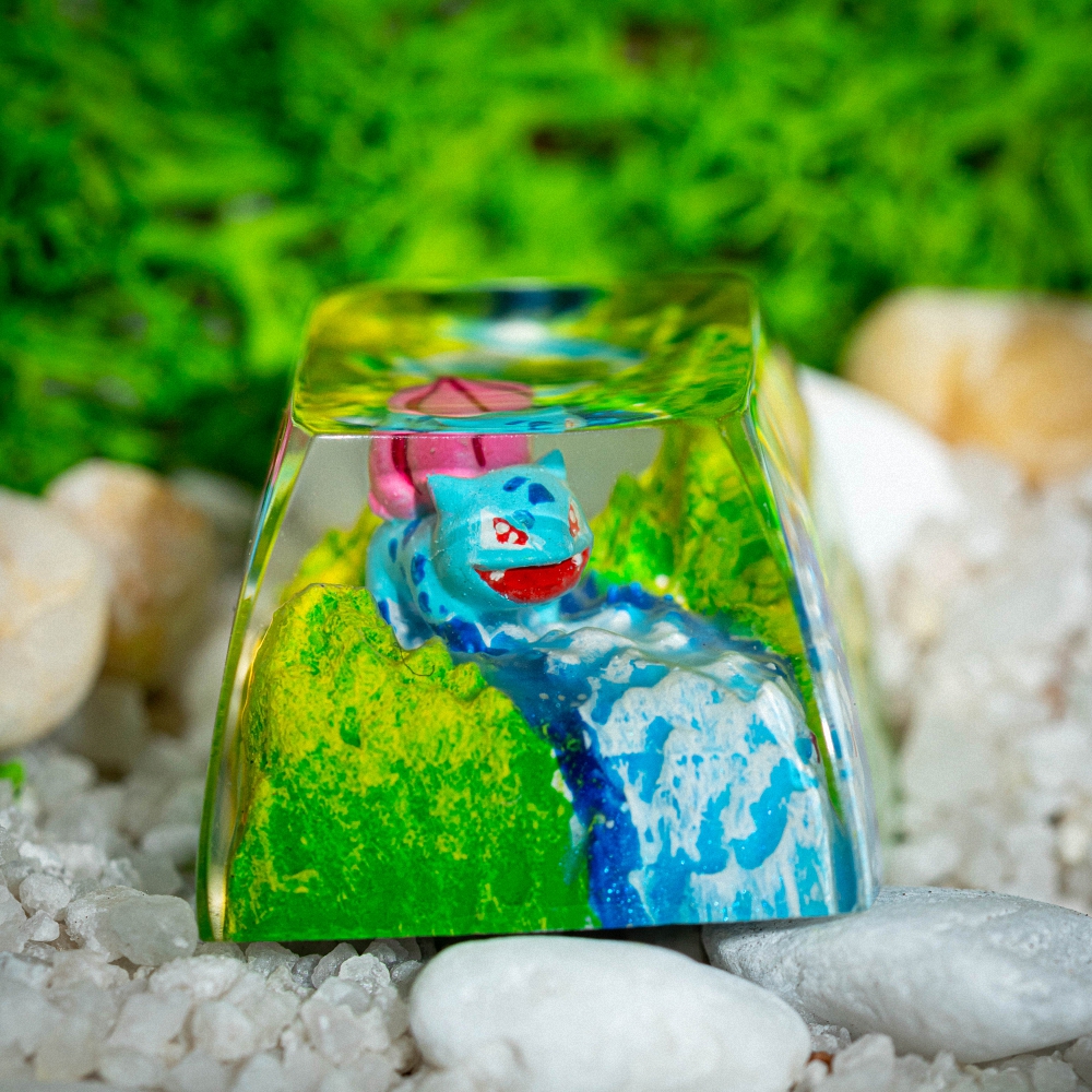 Pokemon - Bulbasaur Artisan Keycap Breakwooden 11