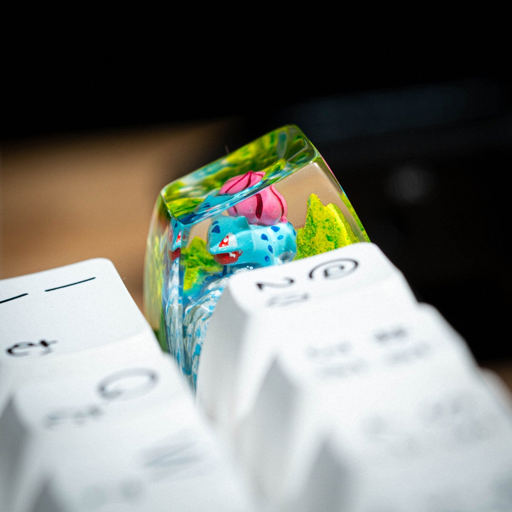 Pokemon - Bulbasaur Artisan Keycap Breakwooden 11
