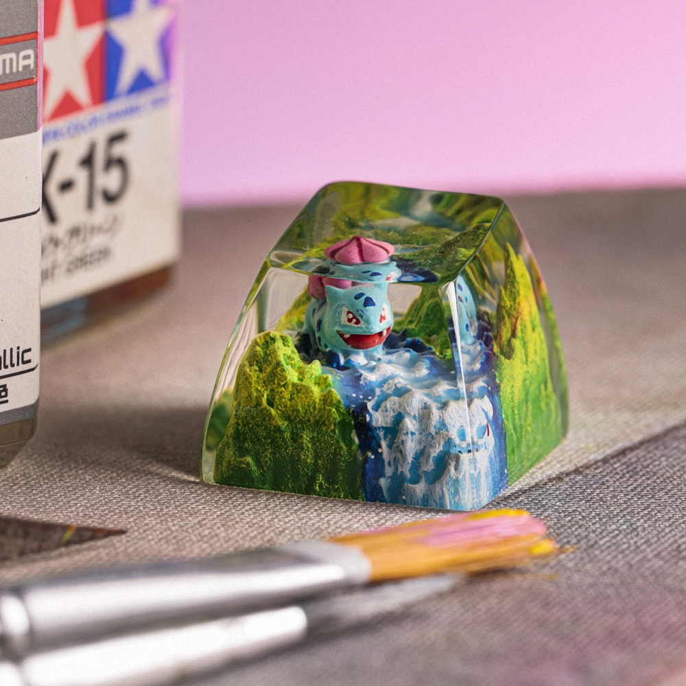 Pokemon - Bulbasaur Artisan Keycap Breakwooden 12