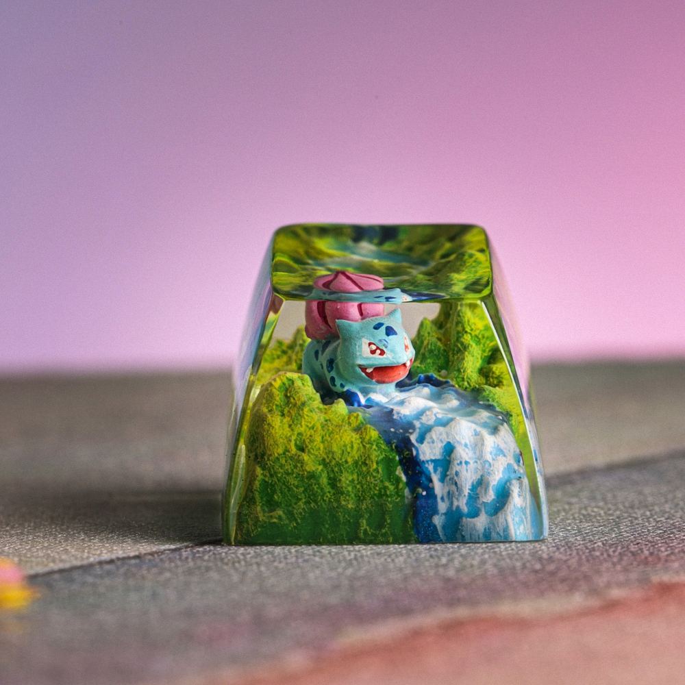 Pokemon - Bulbasaur Artisan Keycap Breakwooden 12