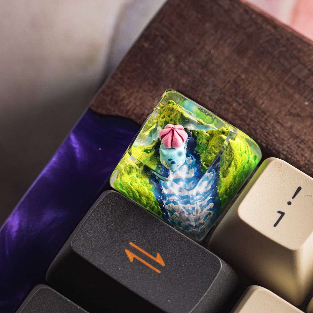 Pokemon - Bulbasaur Artisan Keycap Breakwooden 12
