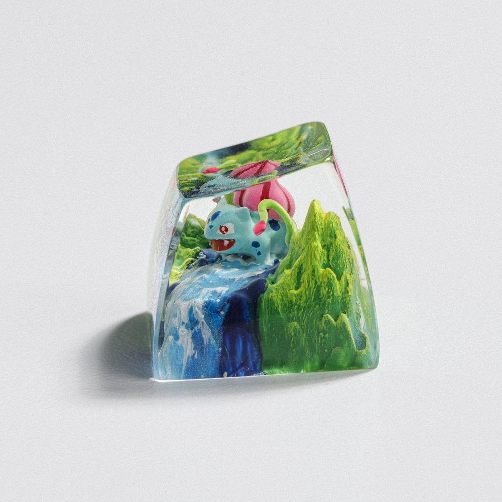 Pokemon - Bulbasaur Artisan Keycap Breakwooden 13