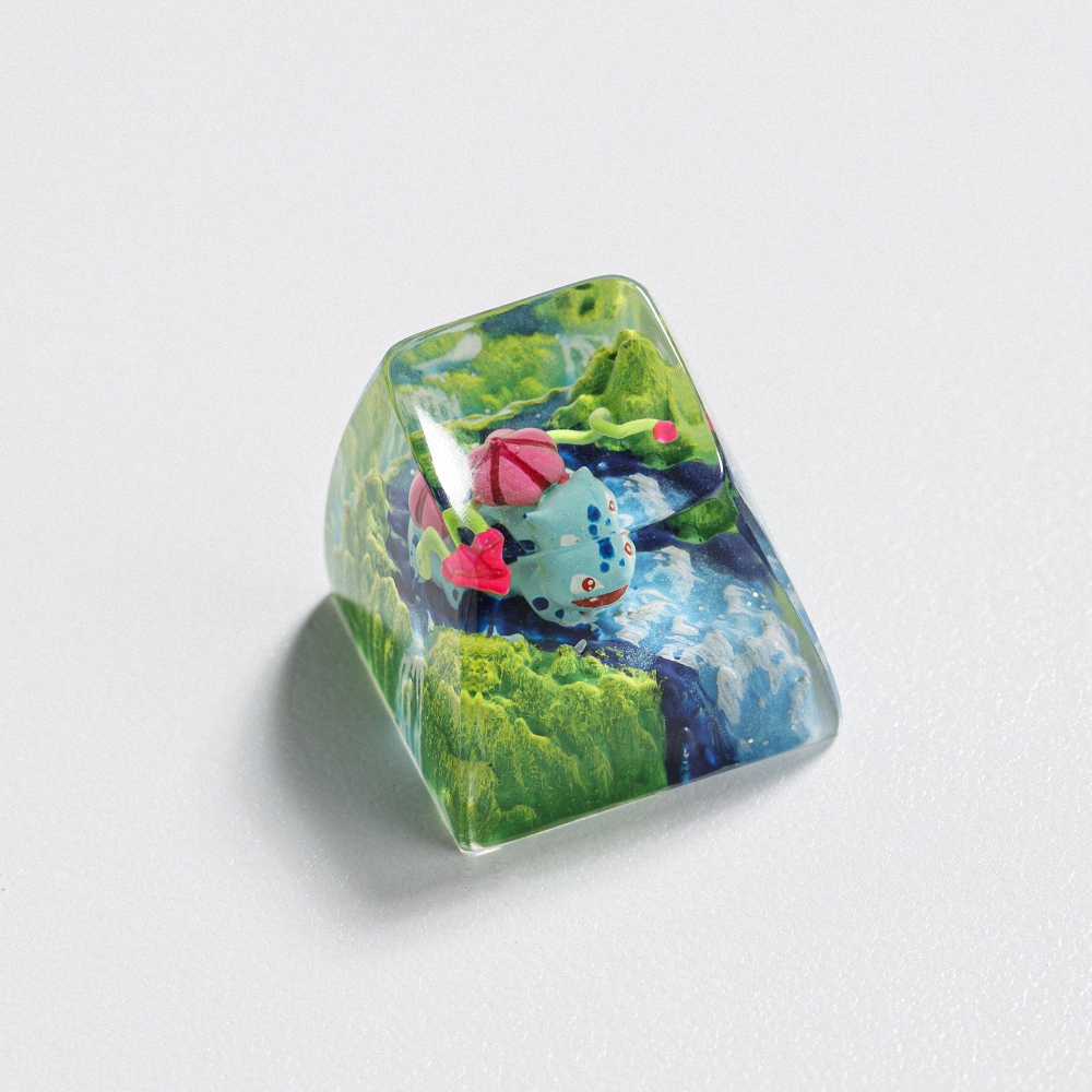 Pokemon - Bulbasaur Artisan Keycap Breakwooden 13