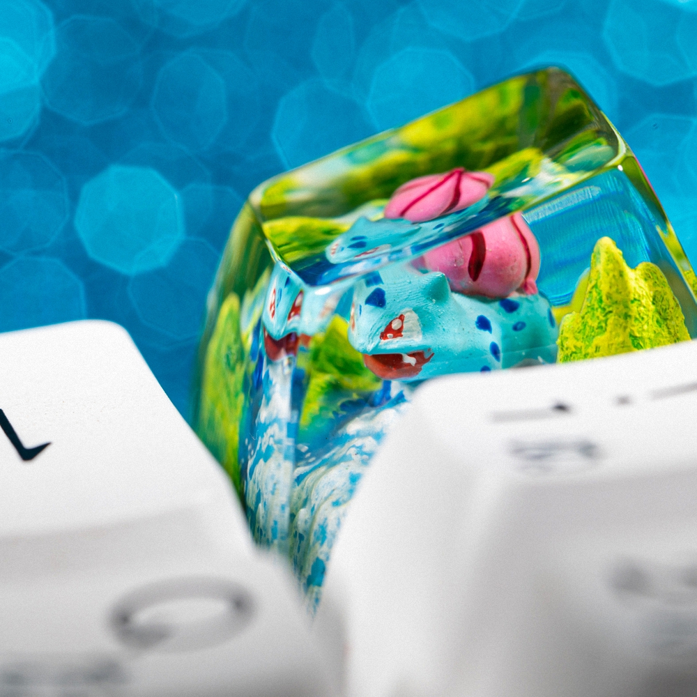 Pokemon - Bulbasaur Artisan Keycap Breakwooden 14