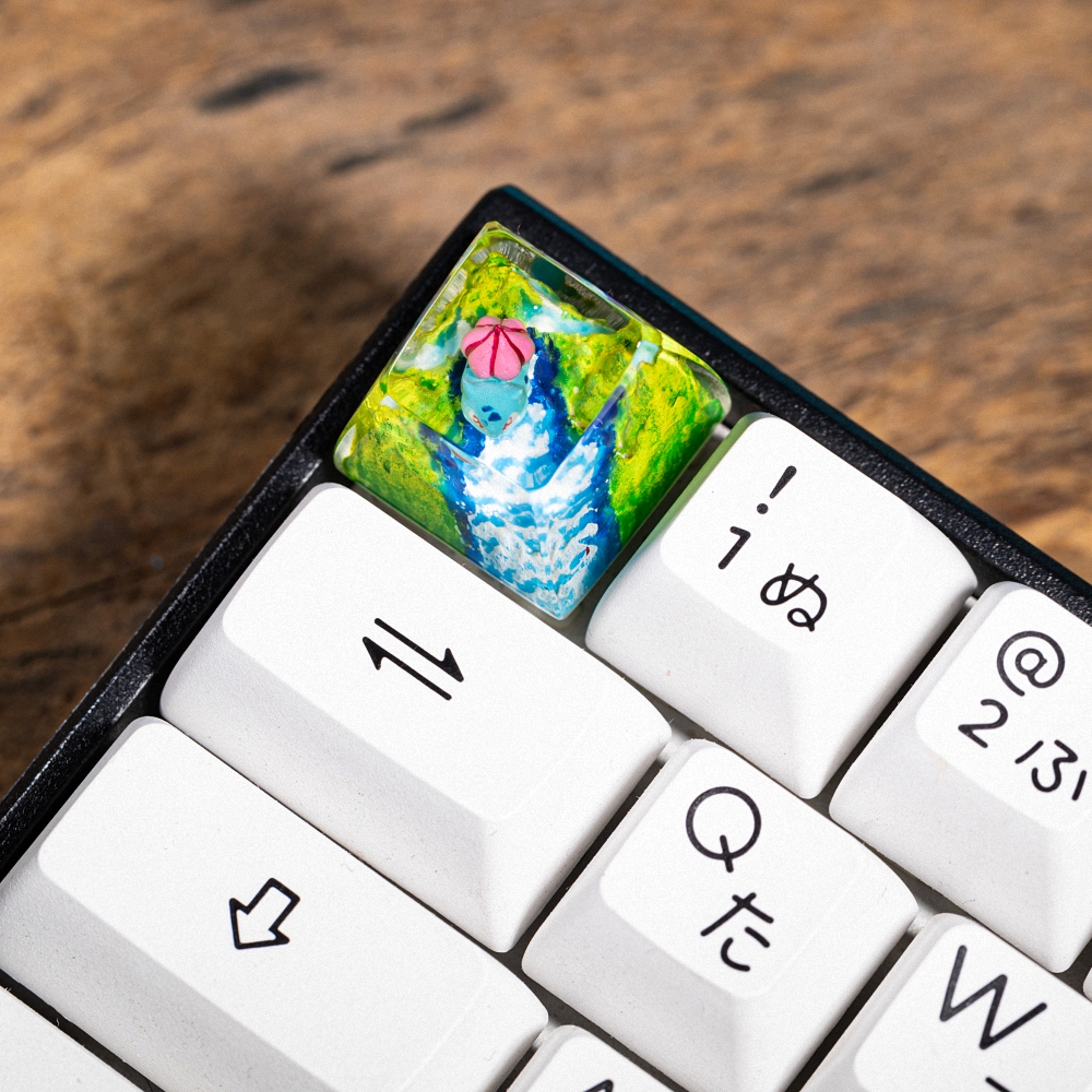 Pokemon - Bulbasaur Artisan Keycap Breakwooden 14