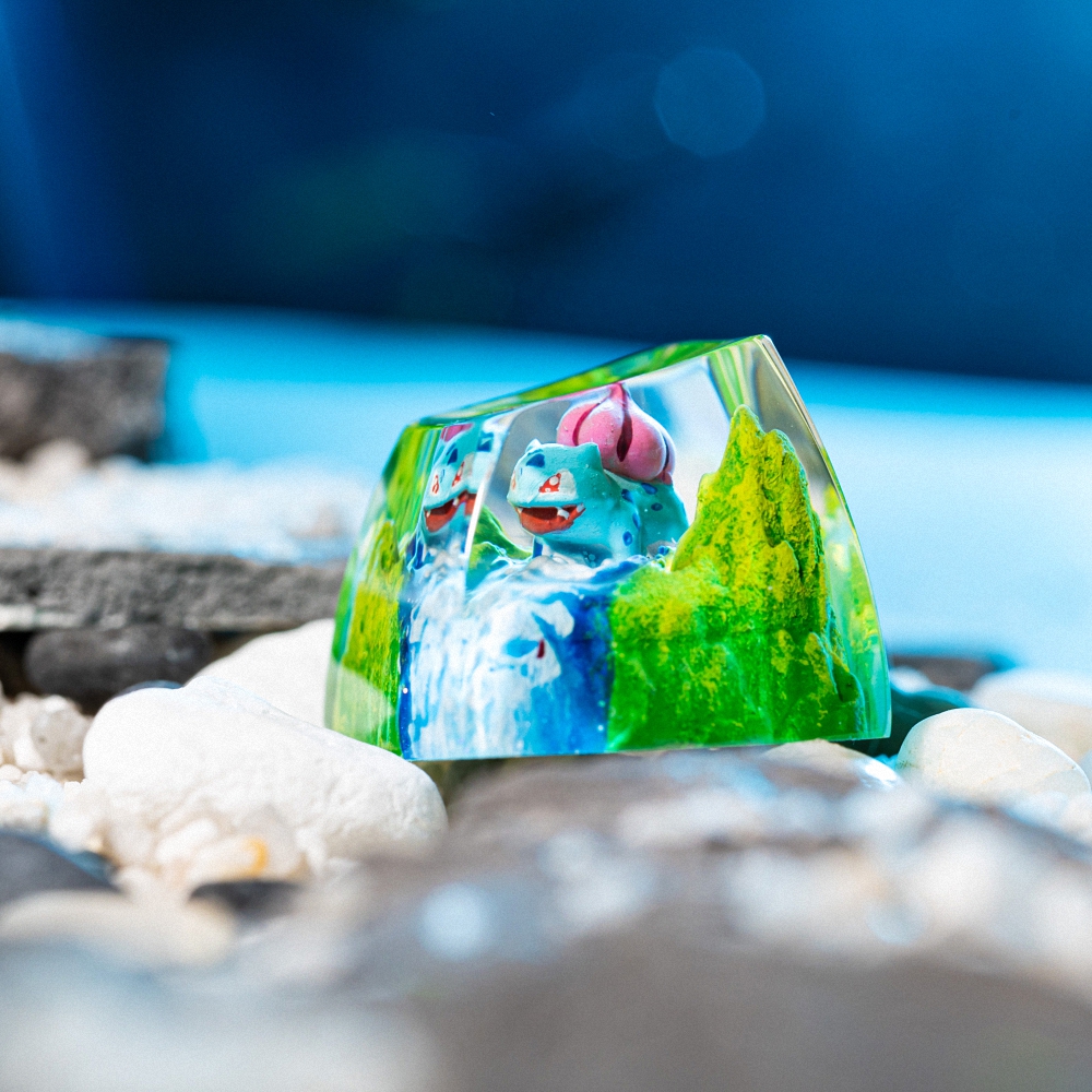 Pokemon - Bulbasaur Artisan Keycap Breakwooden 14