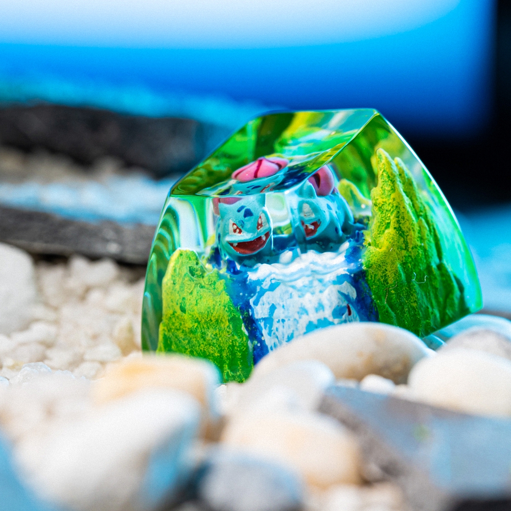 Pokemon - Bulbasaur Artisan Keycap Breakwooden 14