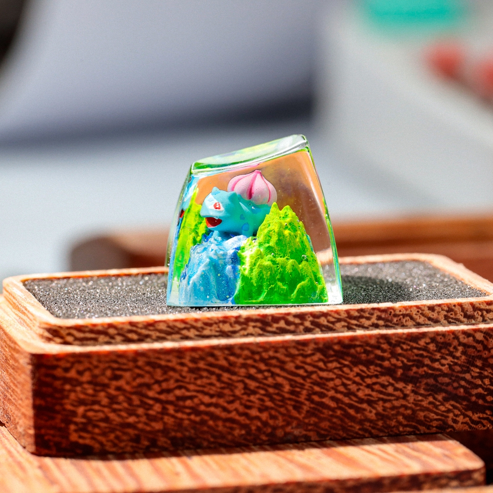 Pokemon - Bulbasaur Artisan Keycap Breakwooden 3