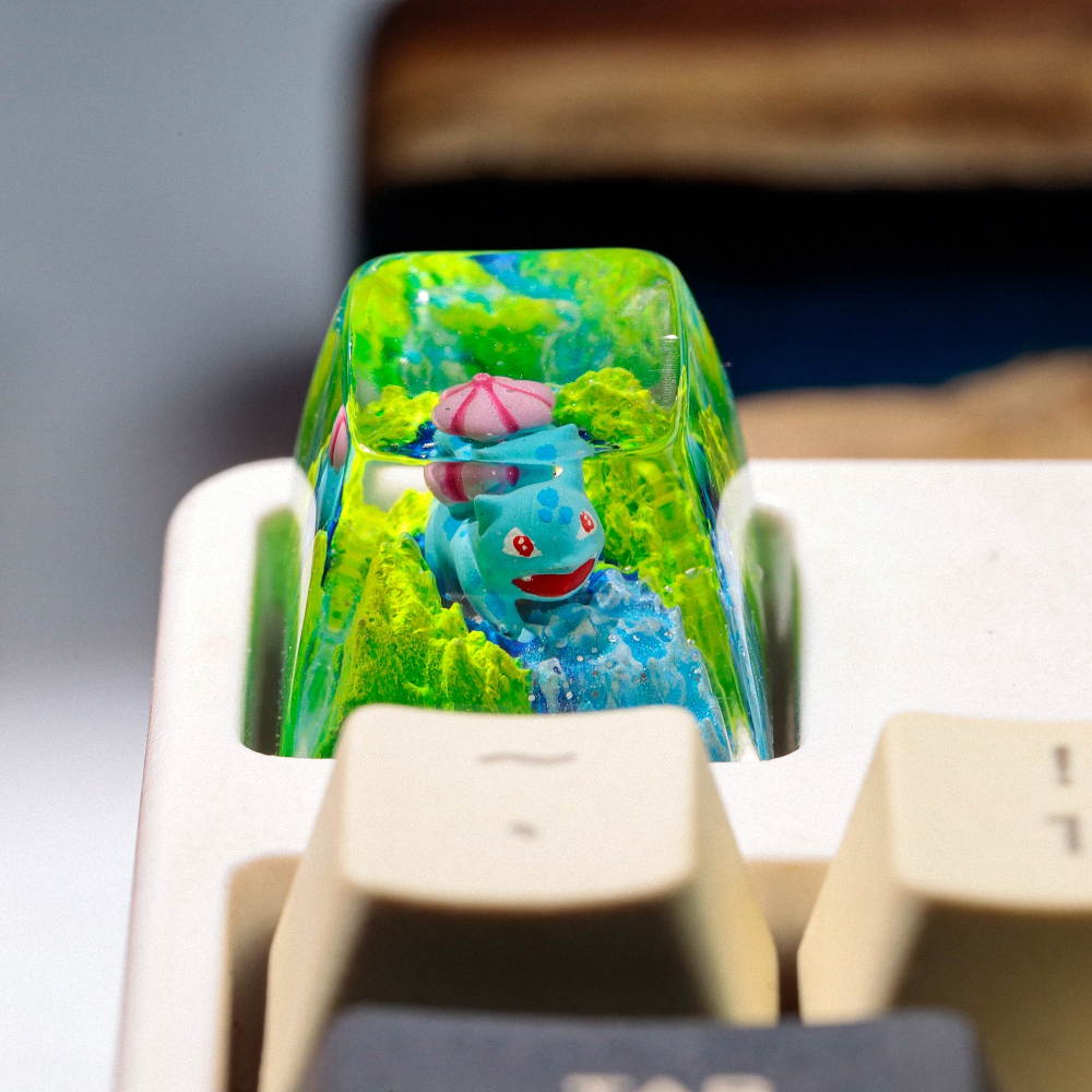 Pokemon - Bulbasaur Artisan Keycap Breakwooden 3