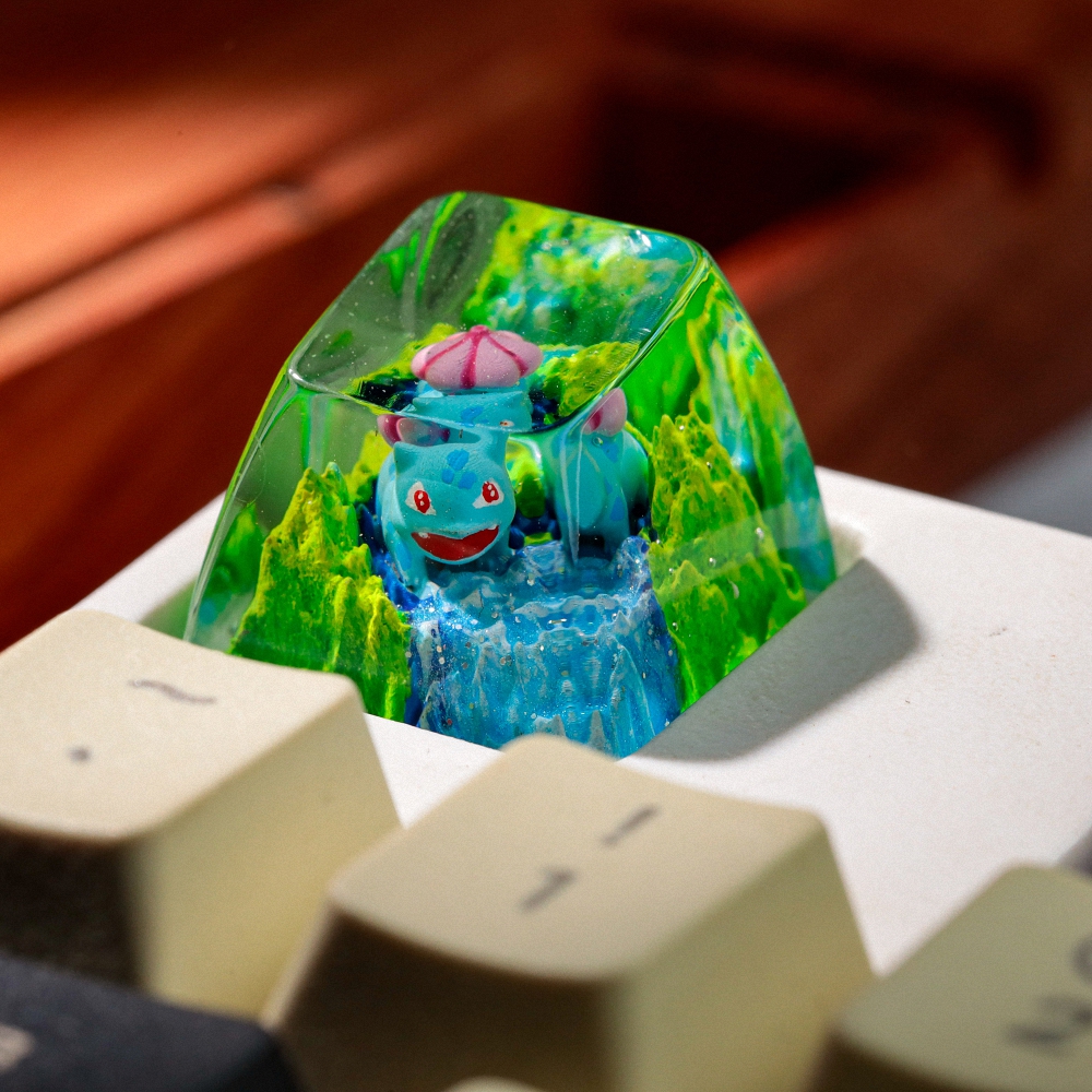 Pokemon - Bulbasaur Artisan Keycap Breakwooden 3