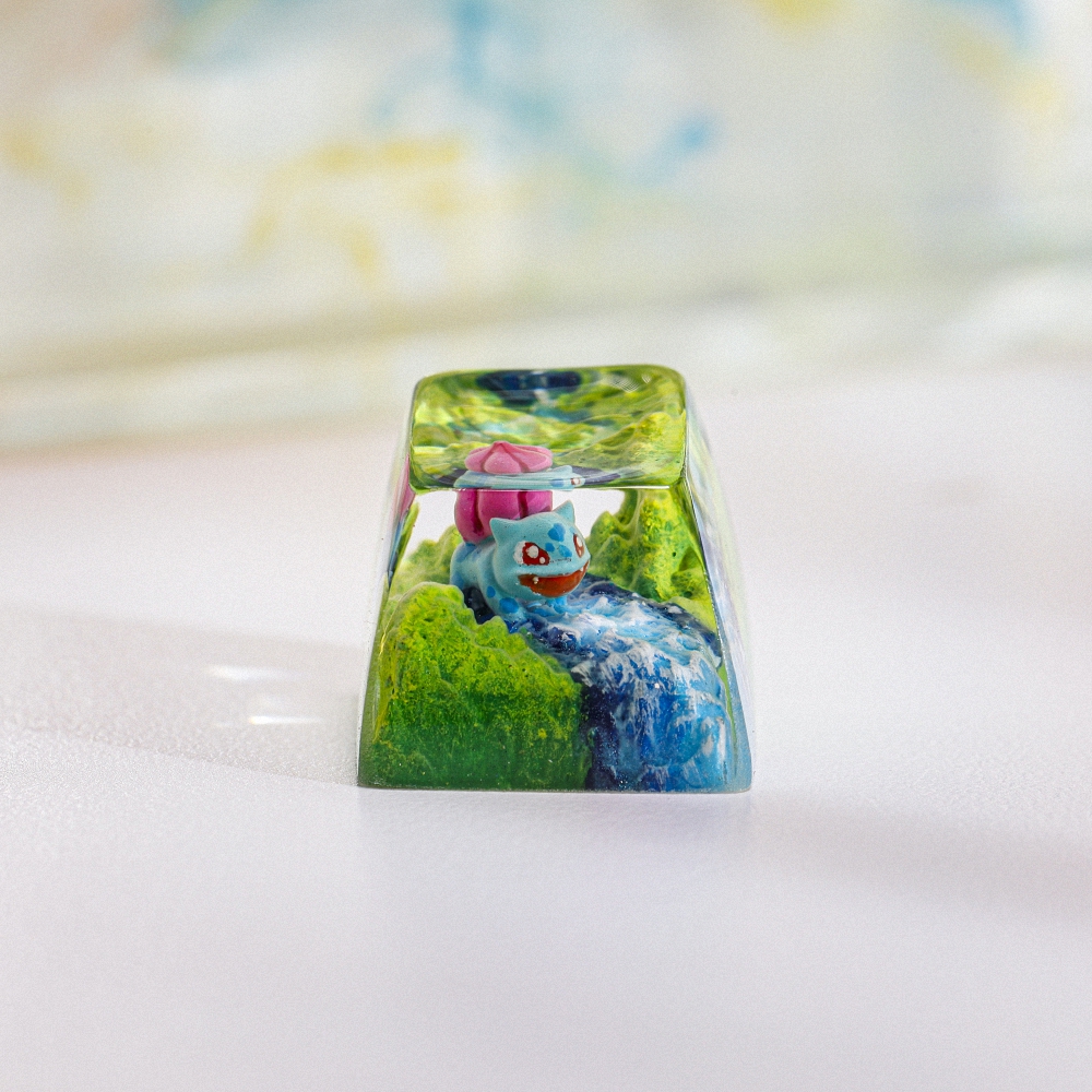 Pokemon - Bulbasaur Artisan Keycap Breakwooden 4