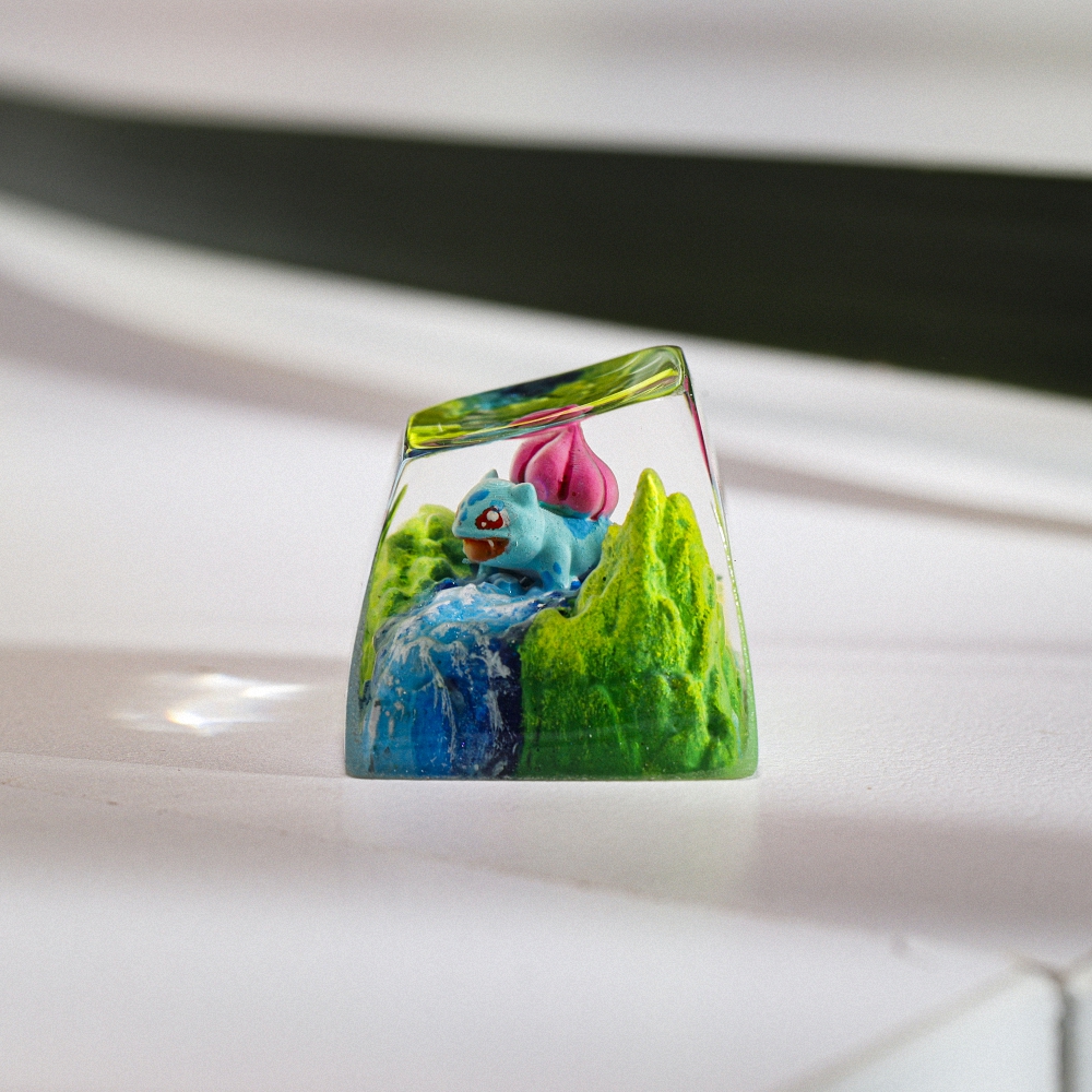 Pokemon - Bulbasaur Artisan Keycap Breakwooden 4