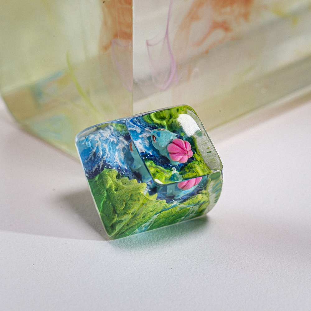 Pokemon - Bulbasaur Artisan Keycap Breakwooden 4