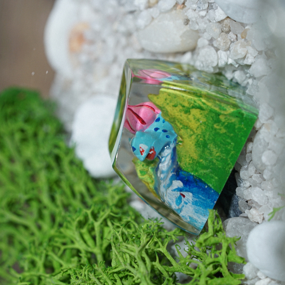 Pokemon - Bulbasaur Artisan Keycap Breakwooden 5