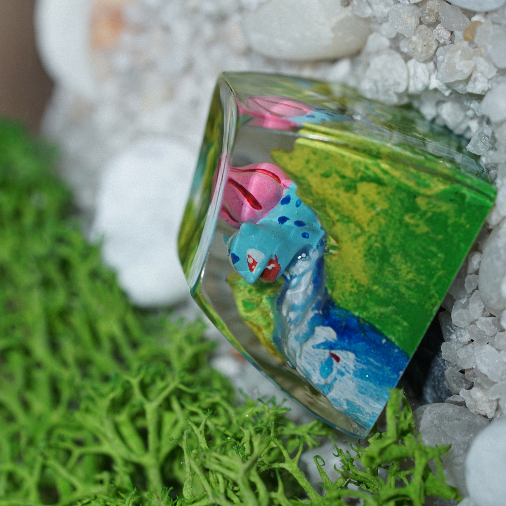 Pokemon - Bulbasaur Artisan Keycap Breakwooden 5