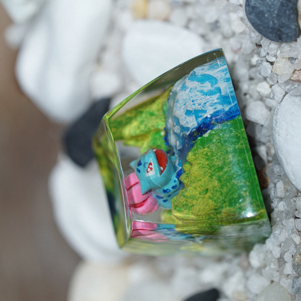 Pokemon - Bulbasaur Artisan Keycap Breakwooden 5