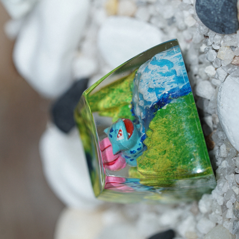 Pokemon - Bulbasaur Artisan Keycap Breakwooden 5