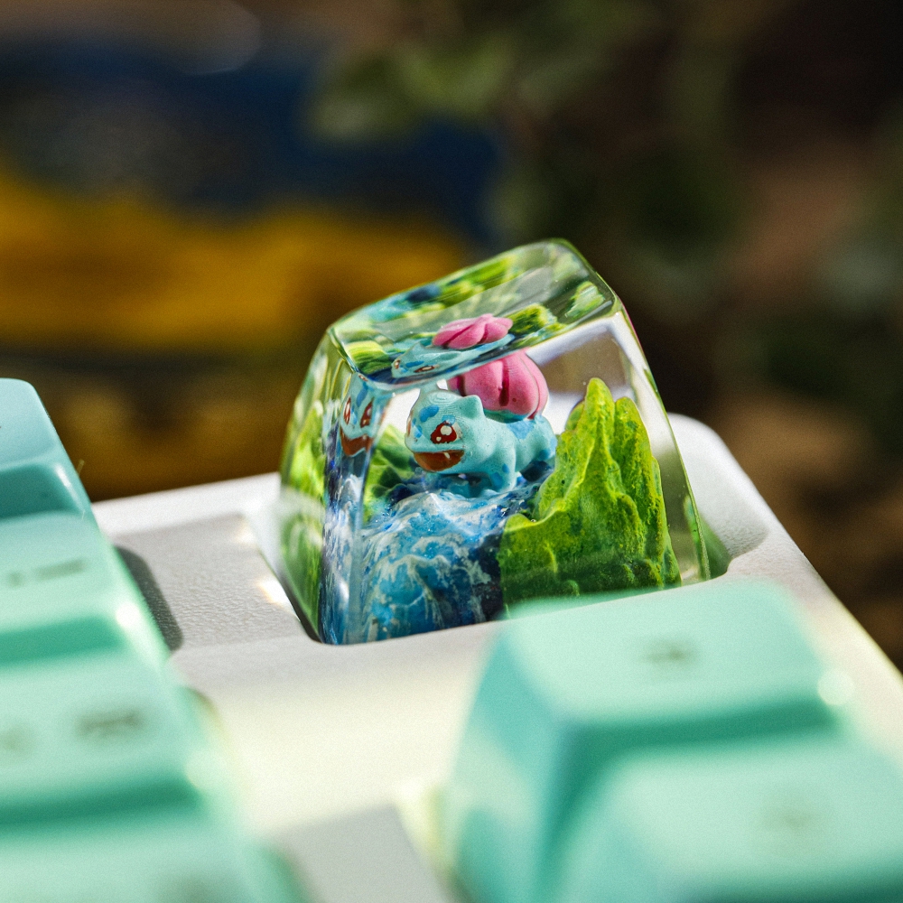 Pokemon - Bulbasaur Artisan Keycap Breakwooden 6
