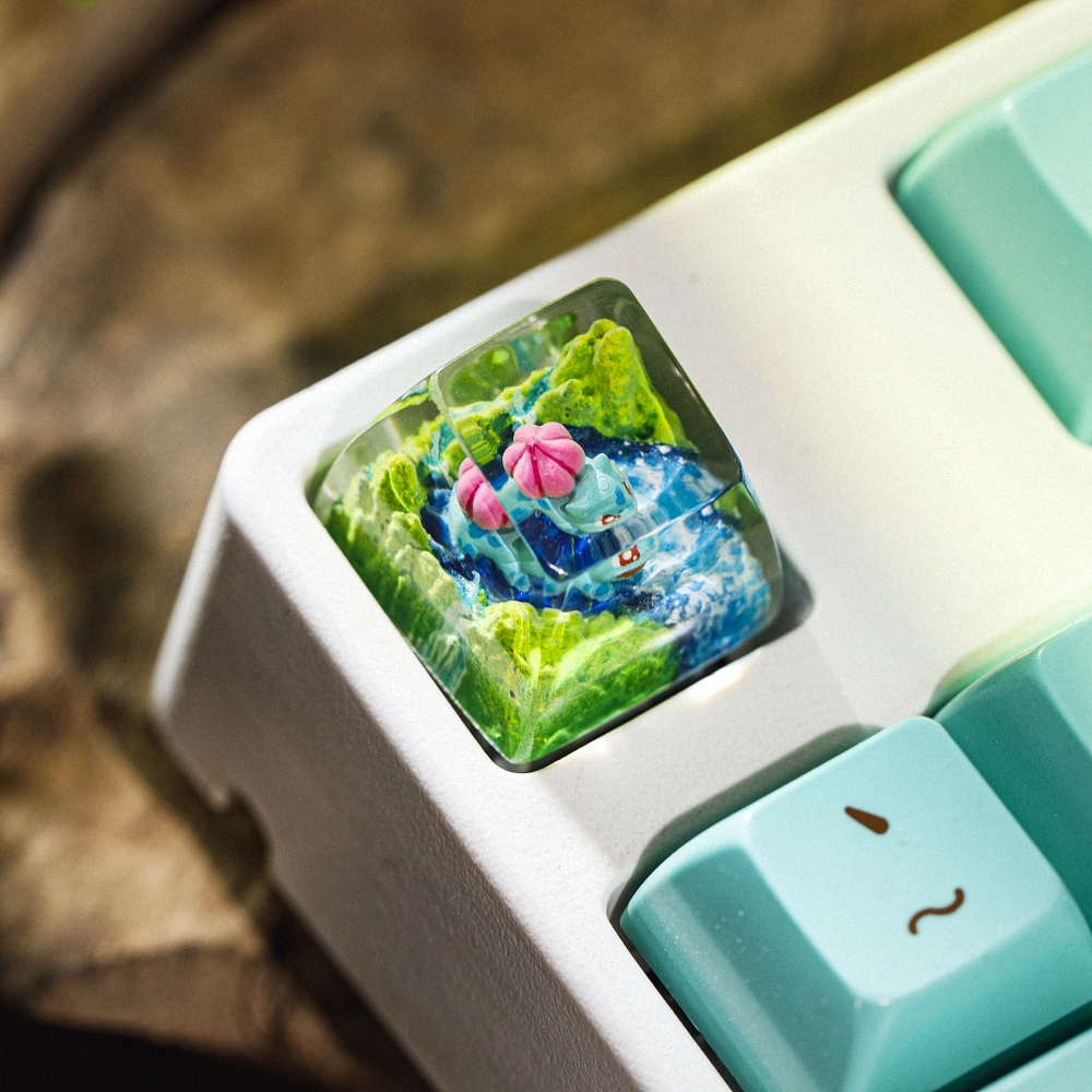 Pokemon - Bulbasaur Artisan Keycap Breakwooden 6