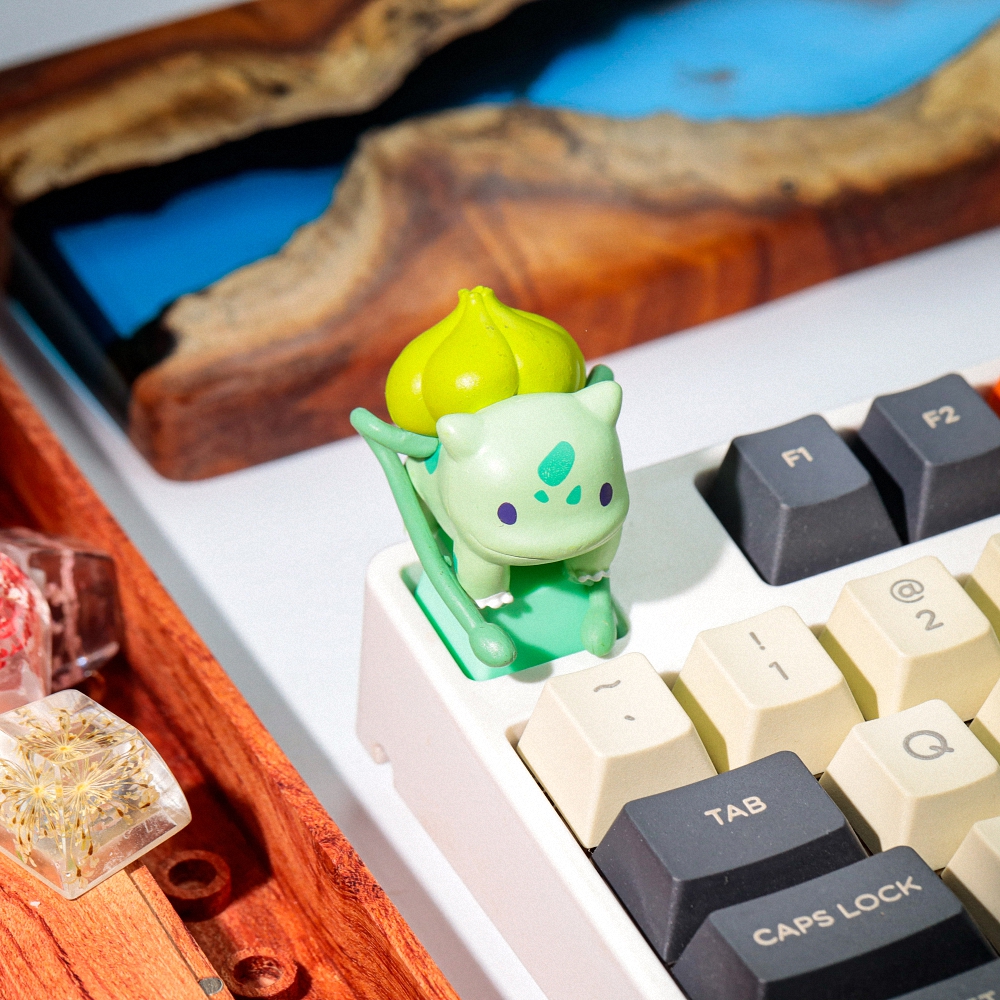Pokemon - Bulbasaur Artisan Keycap Breakwooden 7