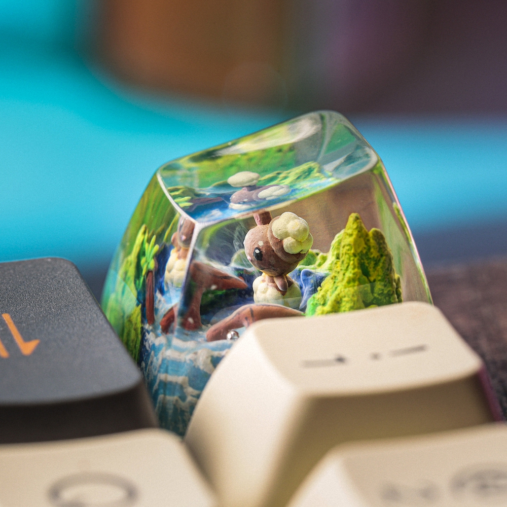 Pokemon - Buneary Artisan Keycap Breakwooden