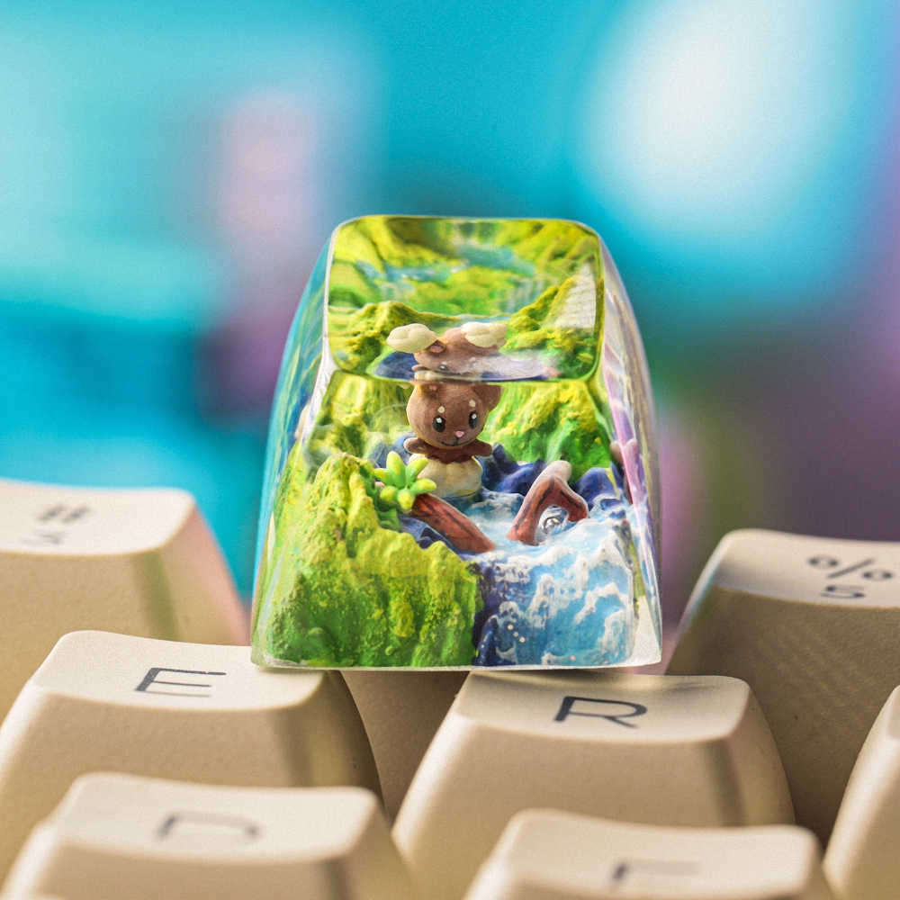 Pokemon - Buneary Artisan Keycap Breakwooden
